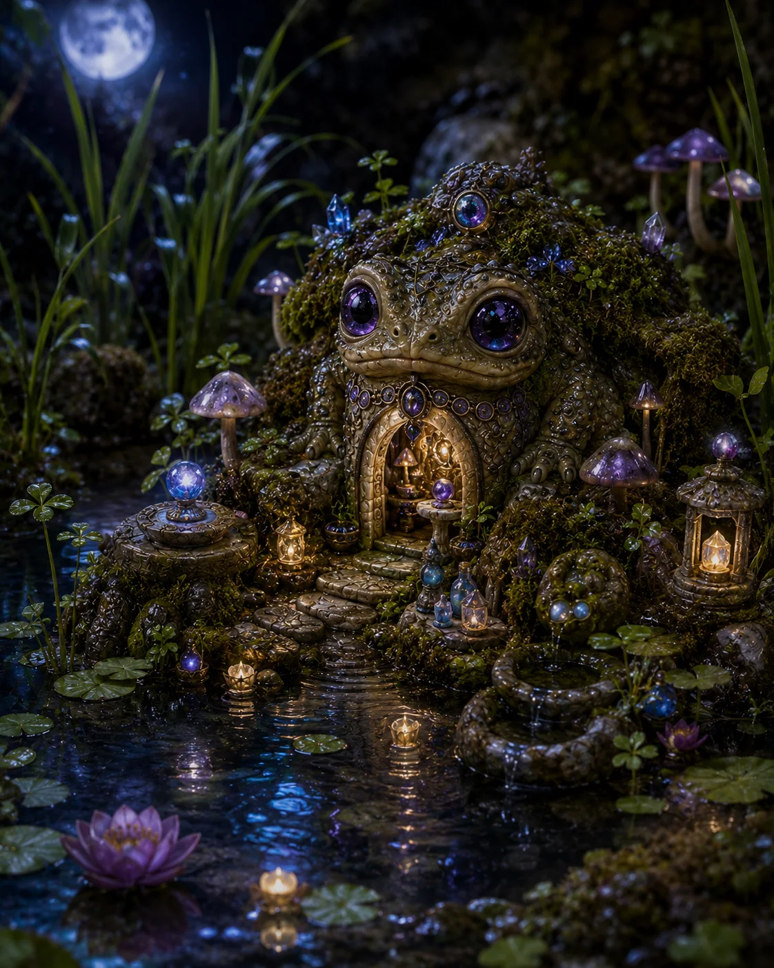 Oona-Orb's home beside the Pond