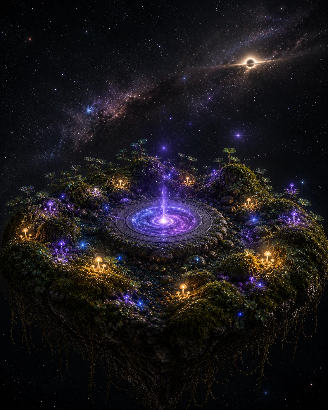 The Cuties meeting point floating in the universe
